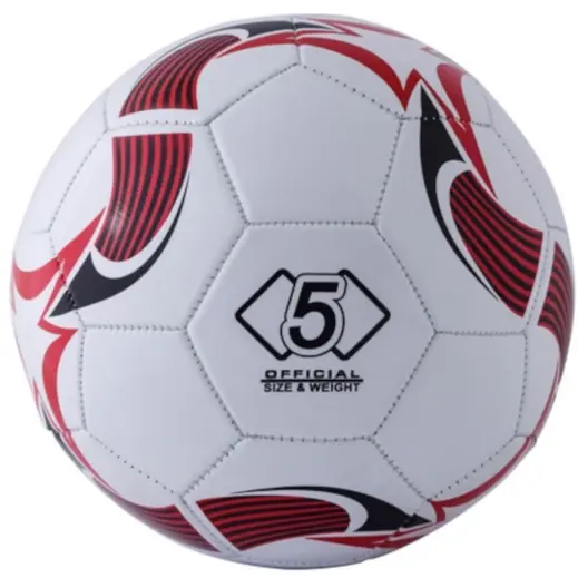 Striker Soccer Ball White-Red Front